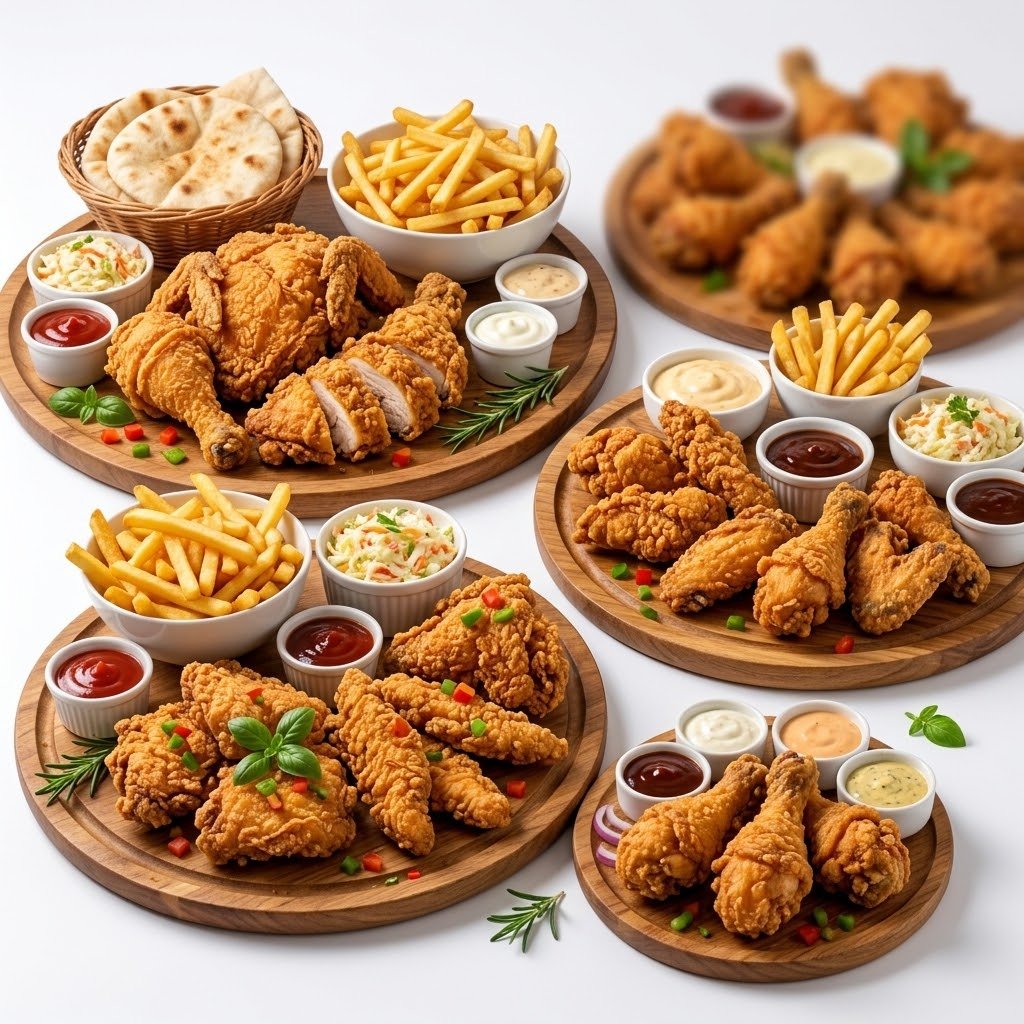 وجبات البروست والدبابييس